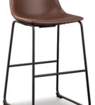 Signature Design by Ashley Centiar Pub Height Bar Stool (Set of 2)-Brown