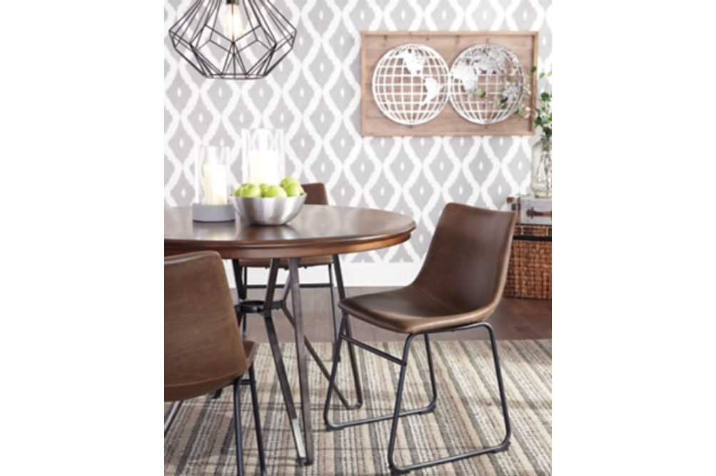 Signature Design by Ashley Centiar Dining Table and 4 Chairs-Two-tone Brown