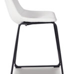 Signature Design by Ashley Centiar Counter Height Bar Stool (Set of 2)-White