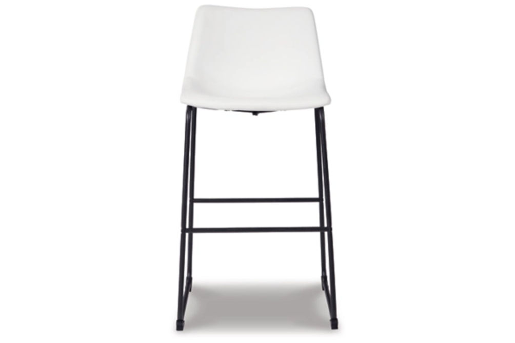 Signature Design by Ashley Centiar Pub Height Bar Stool (Set of 2)-White