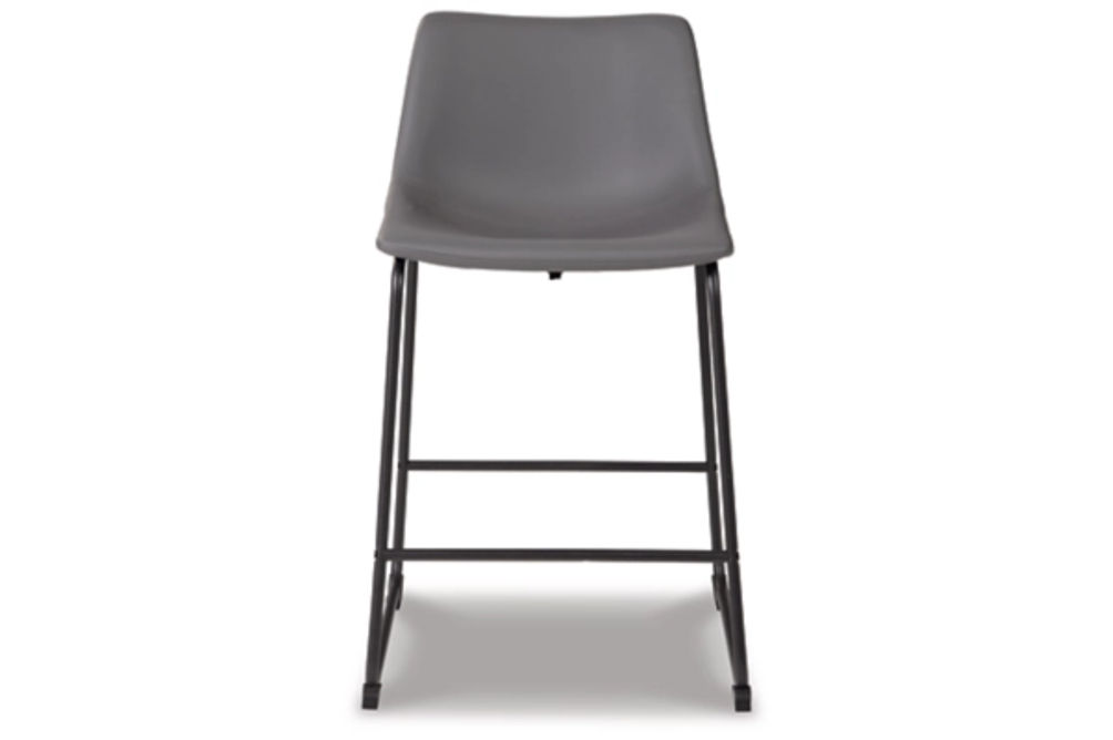 Signature Design by Ashley Centiar Counter Height Bar Stool (Set of 2)-Gray