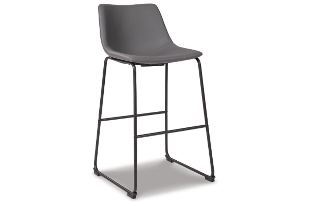 Signature Design by Ashley Centiar Pub Height Bar Stool (Set of 2)-Gray