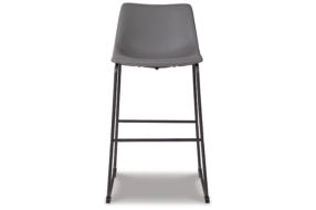 Signature Design by Ashley Centiar Pub Height Bar Stool (Set of 2)-Gray