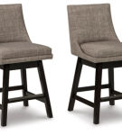 Signature Design by Ashley Tallenger Counter Height Bar Stool (Set of 2)-Light