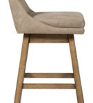 Signature Design by Ashley Tallenger Bar Height Bar Stool (Set of 2)-Beige