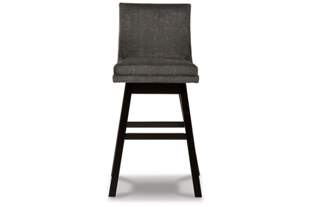 Signature Design by Ashley Tallenger Bar Height Bar Stool (Set of 2)-Dark Gray