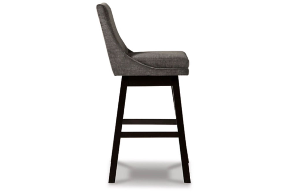 Signature Design by Ashley Tallenger Bar Height Bar Stool (Set of 2)-Dark Gray