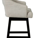 Signature Design by Ashley Tallenger Counter Height Bar Stool (Set of 2)-Linen