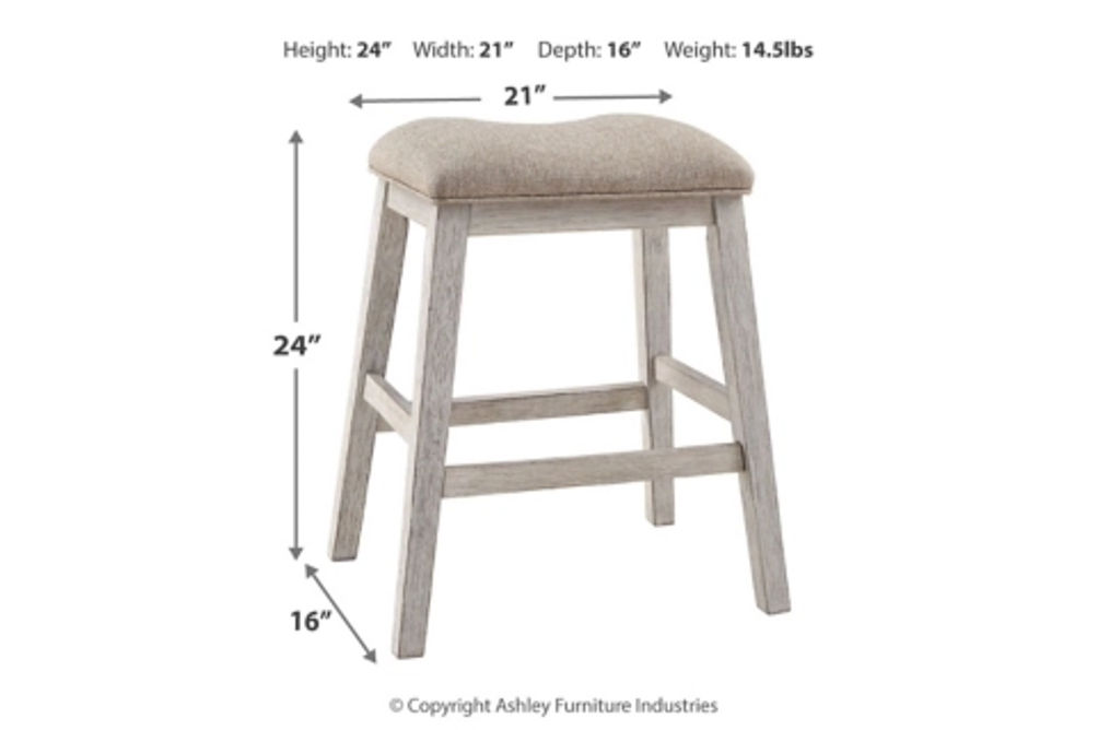 Signature Design by Ashley Skempton Counter Height Dining Table and 4 Barstools