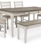 Signature Design by Ashley Skempton Dining Table, 4 Chairs, and Bench