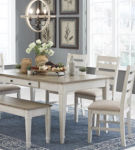 Signature Design by Ashley Skempton Dining Table, 4 Chairs, and Bench