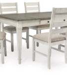 Signature Design by Ashley Skempton Dining Table and 6 Chairs-Two-tone