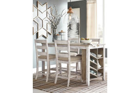 Signature Design by Ashley Skempton Counter Height Dining Table and 4 Barstools