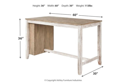 Signature Design by Ashley Skempton Counter Height Dining Table and 4 Barstools