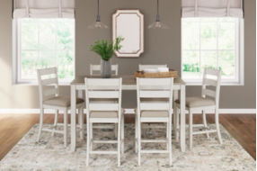 Signature Design by Ashley Skempton Counter Height Dining Table and Bar Stools