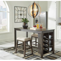 Rokane Counter Height Dining Table and 2 Barstools