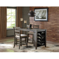 Signature Design by Ashley Rokane Counter Height Dining Table with 2 Barstools