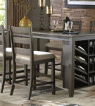 Signature Design by Ashley Rokane Counter Height Dining Table and 4 Barstools