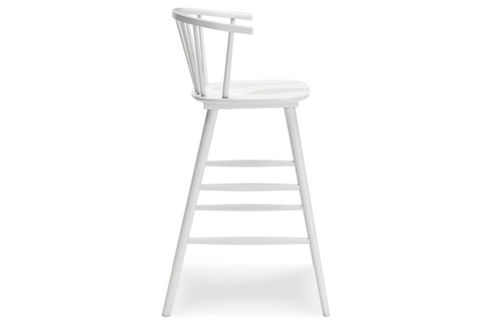 Signature Design by Ashley Grannen Bar Height Stool (Set of 2)-White