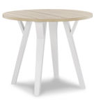 Signature Design by Ashley Grannen Dining Table and 2 Chairs-White/Natural