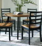 Signature Design by Ashley Blondon Dining Table and 4 Chairs (Set of 5)-Brown/