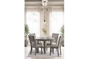 Signature Design by Ashley Wrenning Dining Table and 4 Chairs (Set of 5)