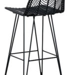 Signature Design by Ashley Angentree Bar Height Bar Stool (Set of 2)-Black