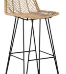 Signature Design by Ashley Angentree Bar Height Bar Stool (Set of 2)-Natural/B