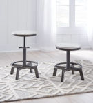 Signature Design by Ashley Torjin Counter Height Stool (Set of 2)-Vintage Whit