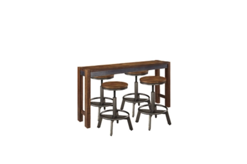 Signature Design by Ashley Torjin Counter Height Dining Table with 4 Barstools