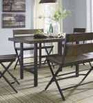 Signature Design by Ashley Kavara Counter Height Dining Table with 4 Barstools