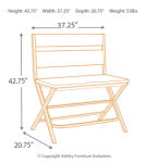 Signature Design by Ashley Kavara Counter Height Dining Table with 4 Barstools