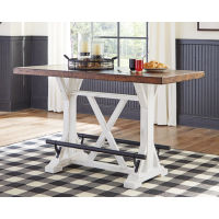 Signature Design by Ashley Valebeck Counter Height Dining Table and 2 Barstools