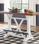 Signature Design by Ashley Valebeck Counter Height Dining Table and 2 Barstools