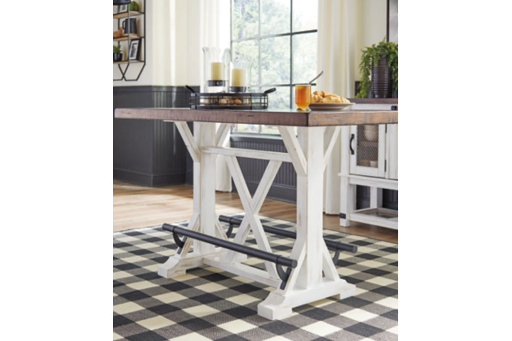 Signature Design by Ashley Valebeck Counter Height Dining Table and 4 Barstools