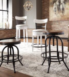 Signature Design by Ashley Valebeck Counter Height Bar Stool (Set of 2)-Brown/