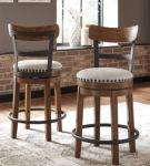 Signature Design by Ashley Valebeck Counter Height Dining Table and 4 Barstools