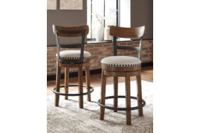 Signature Design by Ashley Valebeck Counter Height Dining Table and 4 Barstools