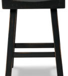 Signature Design by Ashley Glosco Counter Height Bar Stool (Set of 2)-Black