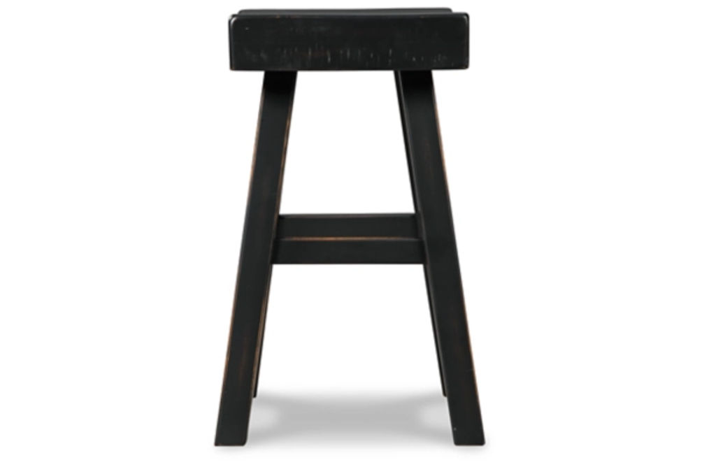 Signature Design by Ashley Glosco Counter Height Bar Stool (Set of 2)-Black