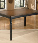 Signature Design by Ashley Owingsville Dining Table and 4 Chairs-Black/Brown