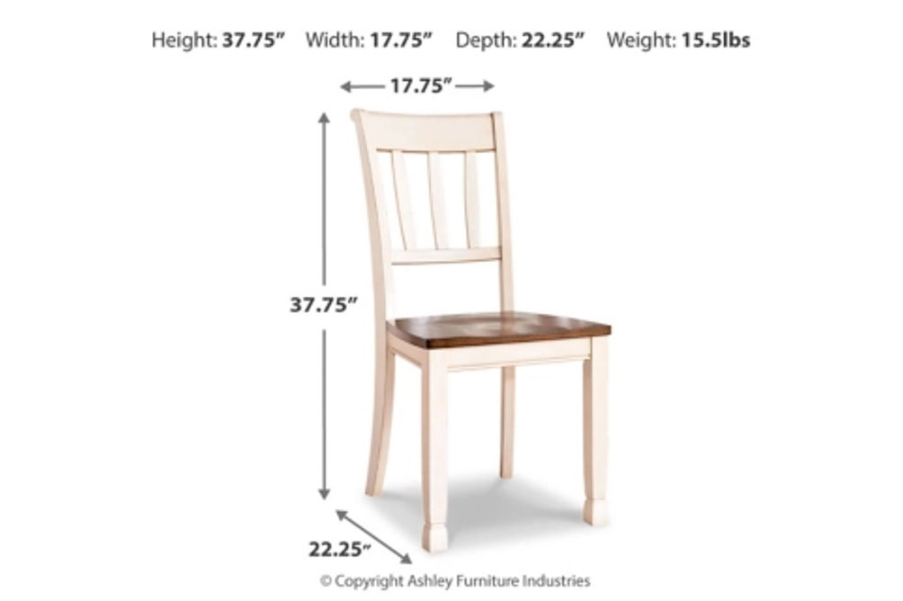 Signature Design by Ashley Whitesburg Dining Table and 6 Chairs with Server