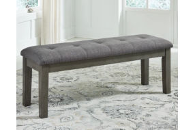 Signature Design by Ashley Hallanden Dining Table, 4 Chairs, and Bench-Gray