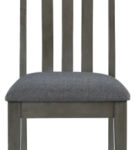 Signature Design by Ashley Hallanden Dining Table, 6 Chairs and Server-Gray