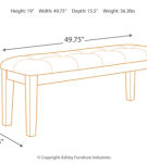 Signature Design by Ashley Ralene Dining Table and 4 Chairs and Bench