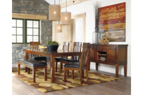 Signature Design by Ashley Ralene Dining Extension Table-Medium Brown