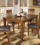 Signature Design by Ashley Ralene Dining Table with 4 Chairs-Medium Brown