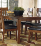 Signature Design by Ashley Ralene Dining Table and 6 Chairs and Bench-Medium B