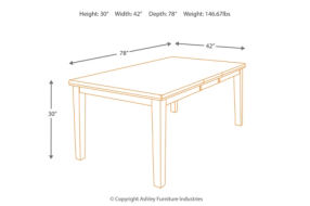 Signature Design by Ashley Ralene Dining Table and 8 Chairs-Medium Brown