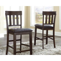 Signature Design by Ashley Haddigan Counter Height Bar Stool (Set of 2)-Dark B